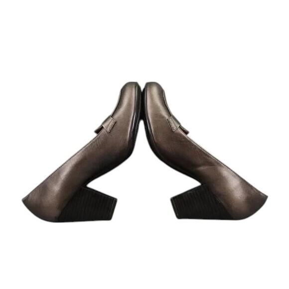Sofft Shoes Womens 9 Eurosoft Loafer Pump Metallic Leather Classic Fashion Comfy - Picture 8 of 16